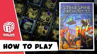 Stonespine Architects  How To Play  Board Game [upl. by Kassab]