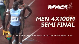 BOTSWANA 🇧🇼 3819 NR🔥  DOUALA 24  23rd African Athletics Senior Championships  Men’s 4x100m SF 1 [upl. by Noraed]