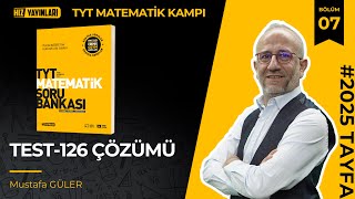 Hız Yayınları Tyt Matematik  Test126 Çözümleri [upl. by Narib]