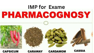 IMP of pharmacognosy for 2024 [upl. by Magnus]