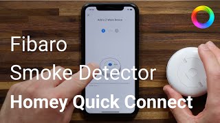 Fibaro Smoke Detector ZWave  Homey Quick Connect [upl. by Bello]