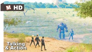 Avengers Infinity War Hindi Making Stormbreaker scene [upl. by Ahsened]