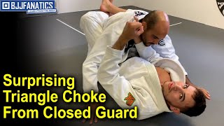 Surprising BJJ Triangle Choke From Closed Guard by Giancarlo Bodoni [upl. by Rodriguez]