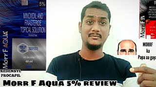 Morr F Minoxidil with Redensyl amp Procapil that too with aqua base Minoxidil amp Finasteride topical [upl. by Dolphin]