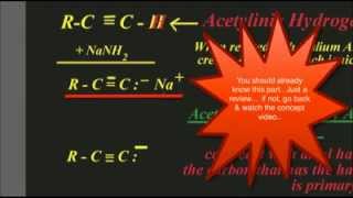 ChemistryOChemAcetylide Ion Primary AlkylhalidesConcept Video [upl. by Corena]