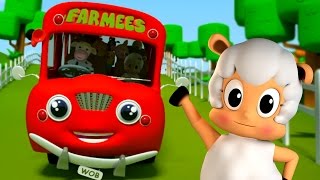 the Wheels on the bus  Nursery Rhymes  Kids songs by Farmees [upl. by Alethea946]