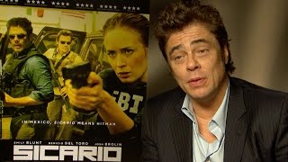 Exclusive interview Benicio Del Toro talks Sicario and Star Wars [upl. by Caralie268]