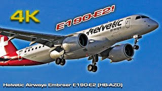 Helvetic Airways Embraer E190E2 HBAZD [upl. by Natehc]