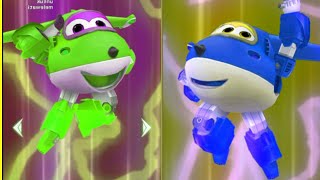 Whos the Fastest jett Green and Jett Blue in Super Wings Jett Run Game superwings superwing [upl. by Davy830]