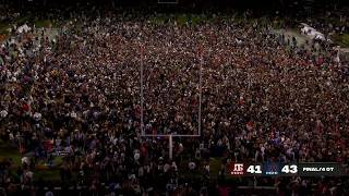 Auburn fans rush the field after wild ending to 4OT thriller vs Texas AampM  ESPN College Football [upl. by Lletnuahs]