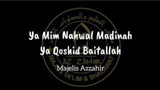 yamim nahwal madinah lirik arab azzahir [upl. by Syla]