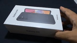 Unboxing Samsung Galaxy A14  Sejutaan sudah sama casing dan tempered glass nya [upl. by Thorwald]