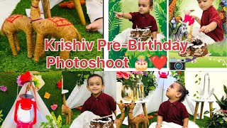 Baby PreBirthday Photoshoot At Home 🏡 prebirthdayshoot birthday home baby viral [upl. by Ihsorih]