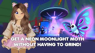 HOW to get a NEON MOONLIGHT MOTH without GRINDING in Adopt me [upl. by Toinette]