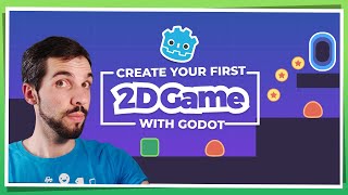 Make Your First 2D Game with Godot Player and Enemy beginner tutorial part 1 [upl. by Eilarol]