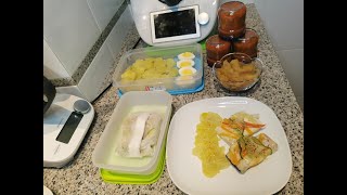 MENÚ COMPLETO DE PISTO Y PESCADO THERMOMIX [upl. by Meris]