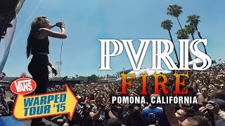 PVRIS  quotFirequot LIVE Vans Warped Tour 2015 [upl. by Fretwell]