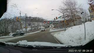 Michelin CrossClimate 2 Snowy Drive Test in Dodge Dart [upl. by Tereve]