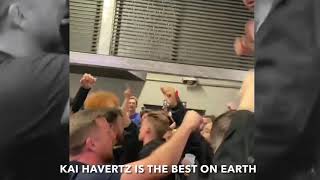 CHELSEA FANS SING THE KAI HAVERTZ SONG Lyrics At Arsenal [upl. by Lacefield]