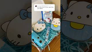 Packing hello kitty squishy orderfake comment what to do next👉packing craft shortshellokitty [upl. by Arimay]