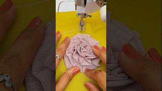 Sewing Tips And Tricks For Making A Soft Berry Frill Flower On Venom Fabric Shorts Costura [upl. by Llarret836]