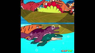 Can dinosaurs and ichthyosaurs be friends Shorts ㅣdinosaur cartoonㅣCoCosToy [upl. by Iloj86]