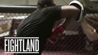 Elbows with Jon Jones Fight School [upl. by Imalda18]