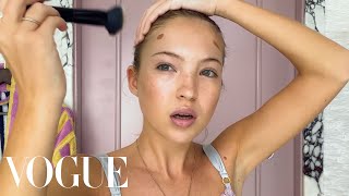 Model Lila Moss’s Guide to Contouring and NextLevel Lashes  Beauty Secrets  Vogue [upl. by Ailliw571]