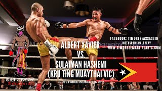 Albert Xavier vs Sulaiman Hashemi Kru Ting Muaythai VIC [upl. by Duma]