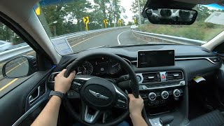 2022 Genesis G70 20T POV Test Drive  Better Than the TLX 20T [upl. by Other]