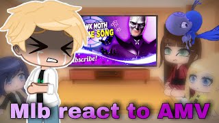 Mlb react to AMV ❤️ Hawk Moth Theme Song Gacha Club [upl. by Annwahs809]