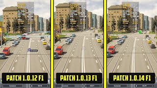 Cities Skylines II  Patch 1012f1 vs 1013f1 vs 1014f1 Performance [upl. by Anawait]