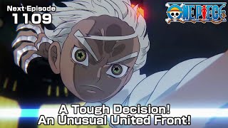 ONE PIECE episode1109 Teaser quotA Tough Decision An Unusual United Frontquot [upl. by Tracy]