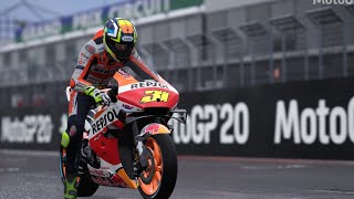 Repsol Honda RC213V Philip island rainy free roam MotoGP australiangp [upl. by Annora]