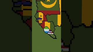 Small Scale Africa africa african maps flags minecraft [upl. by Goulder]