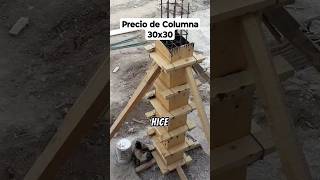 ✅ Precio de Columna 30x30 construccion ingeniero arquitectura shorts [upl. by Iggem]