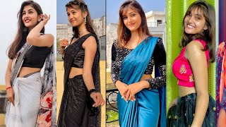 Instagram Trending🔥🔥🔥 Aditi Pandit Hot Navel Saree Reel  RHN [upl. by Rodge]