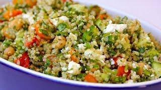 Quinoa Tabouli Salad Recipe  Clean amp Delicious [upl. by Rusell]