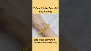 yellow citrine Bracelet ytshorts ytviralshorts yellowcitrine wealth astrology numerology [upl. by Avi]