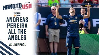 Andreas Pereira All The Angles v Liverpool  Manchester United  Utd v Real Madrid Live on MUTV [upl. by Yromas]