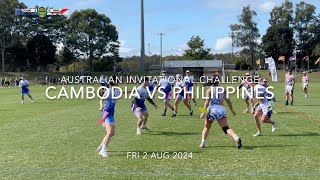 AIC Cambodia vs Philippines  MIXED OPENS [upl. by Chirlin]