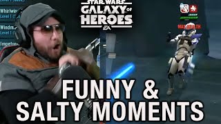 Best Funny Salty Rage Epic Moments  Star Wars Galaxy of Heroes [upl. by Ahseyi]