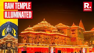 Watch Devotees light diyas in Ayodhya celebrating Ram Temple Pran Pratishtha [upl. by Rachele282]