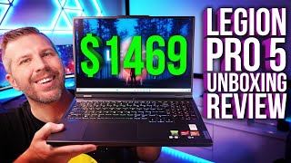 Legion Pro 5 2023 Unboxing Review 10 Game Benchmarks Ryzen 7 7745HX and RTX 4060 Tested [upl. by Learsi]