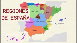 Aprender español Comunidades autónomas de España nivel básico [upl. by Darleen]