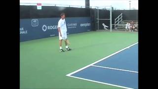 Safin Practicing Montreal 2009 [upl. by Annai527]