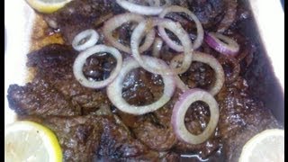 How to Cook Pinoy Bistek Filipino Beef Steak [upl. by Harve669]