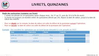 Livrets quinzaines [upl. by Erlond]