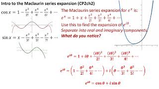 Intro to Maclaurin Series [upl. by Lesly]