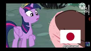 My Little Pony in 4 Different Languages EnglishSpanishJapaneseFilipino [upl. by Adnamas942]